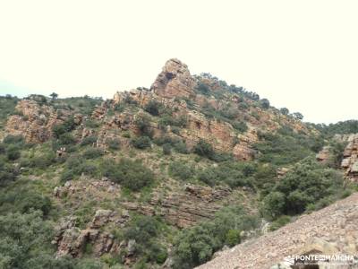 Alto Palancia, Comarca entre Parques Naturales; cascada garganta del diablo cañon del rio jucar madr